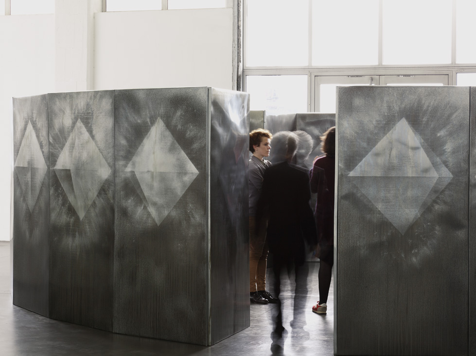 La société Rheinzink partenaire en 2014 de l'exposition « magmas&plasmas » d'Antoine Dorotte, Photo J.C. Garcia